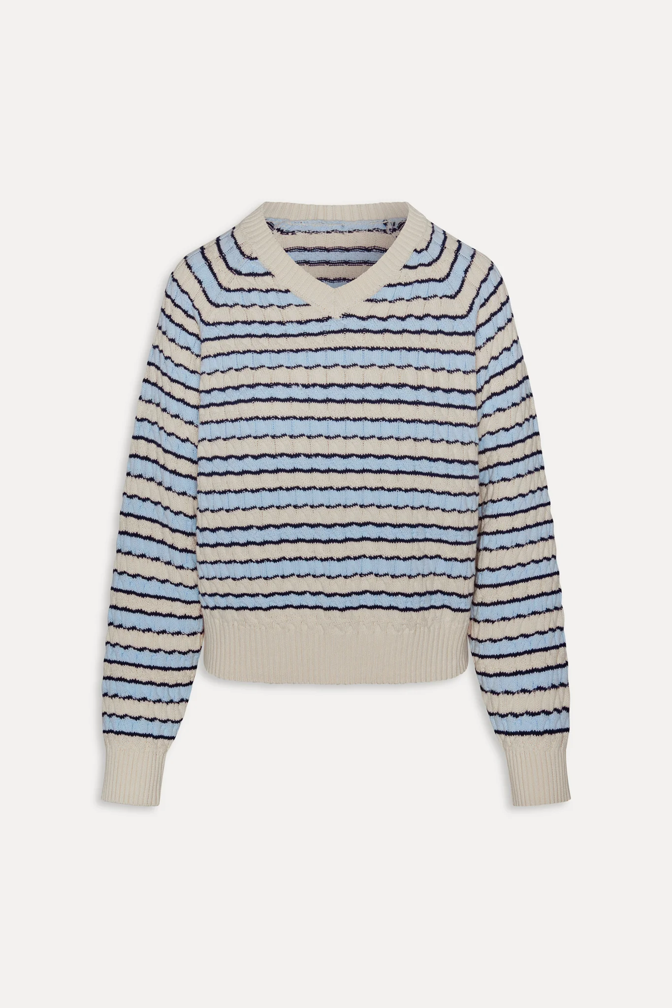 Piper Cotton Knit Sweater - Lighthouse - Image 3