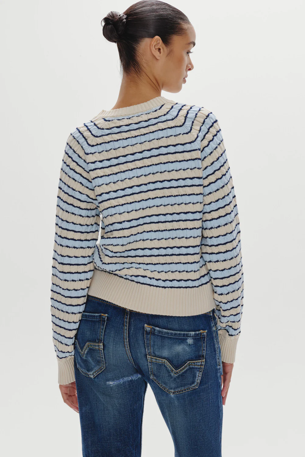 Piper Cotton Knit Sweater - Lighthouse - Image 5