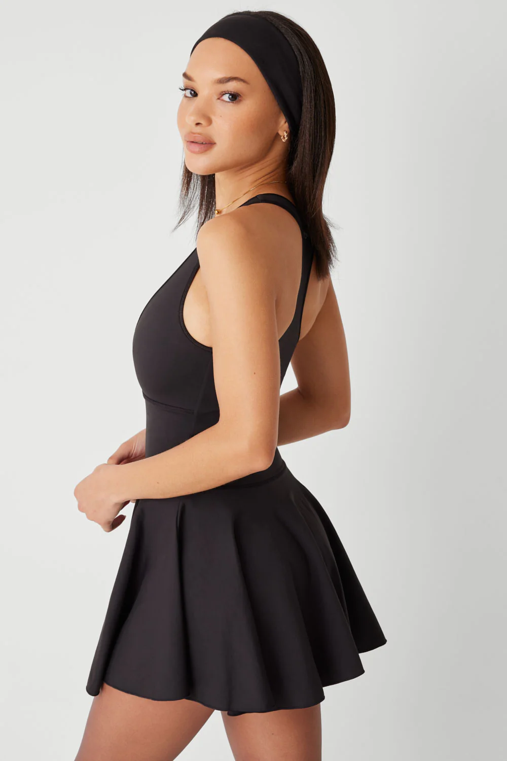 Pirouette Racerback Dress - Black - Image 2