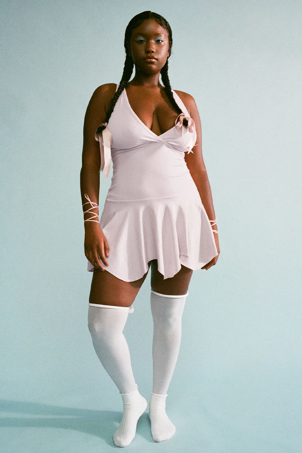 Pirouette Racerback Dress - Icy Pink - Image 4