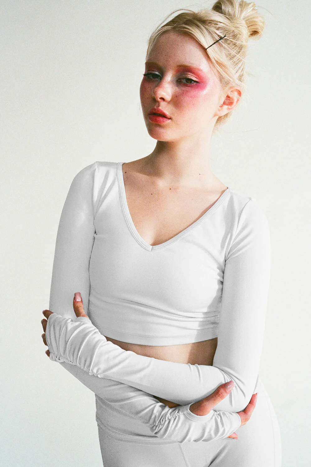 Plié Long Sleeve Top - Icy Gray - Image 4