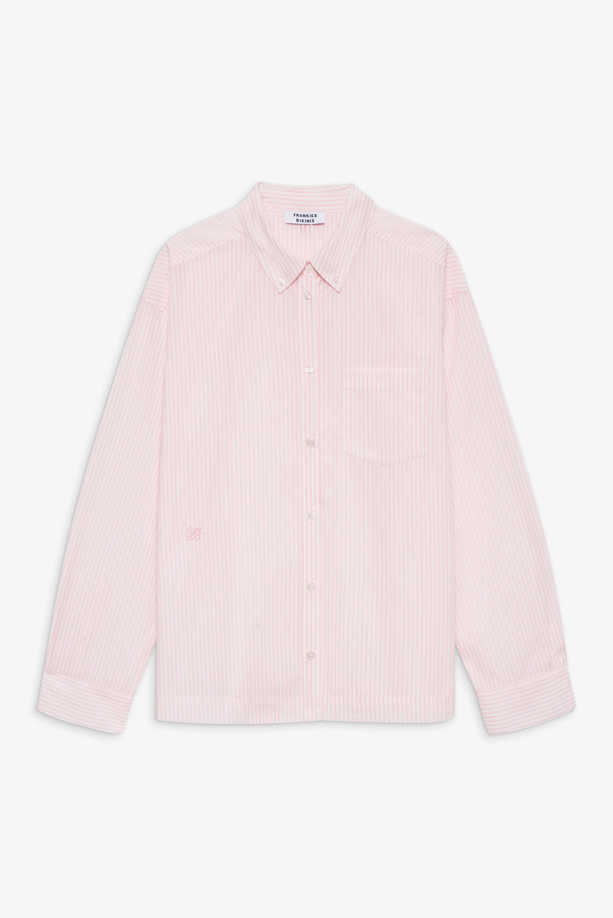 Ralph Long Sleeve Sleep Shirt - Pink Stripe - Image 3