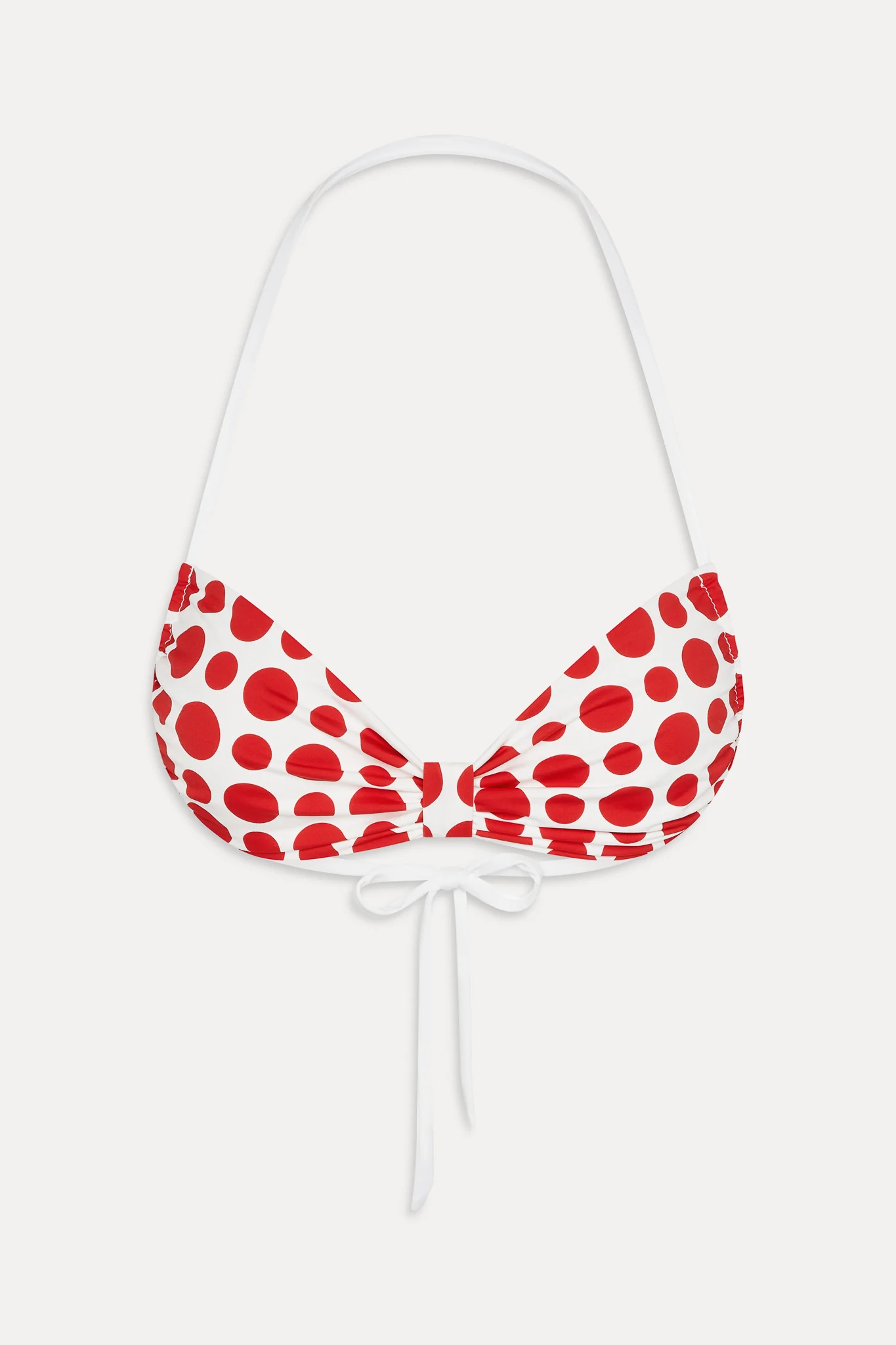 Reece Halter Bikini Top - Red Dottie - Image 3