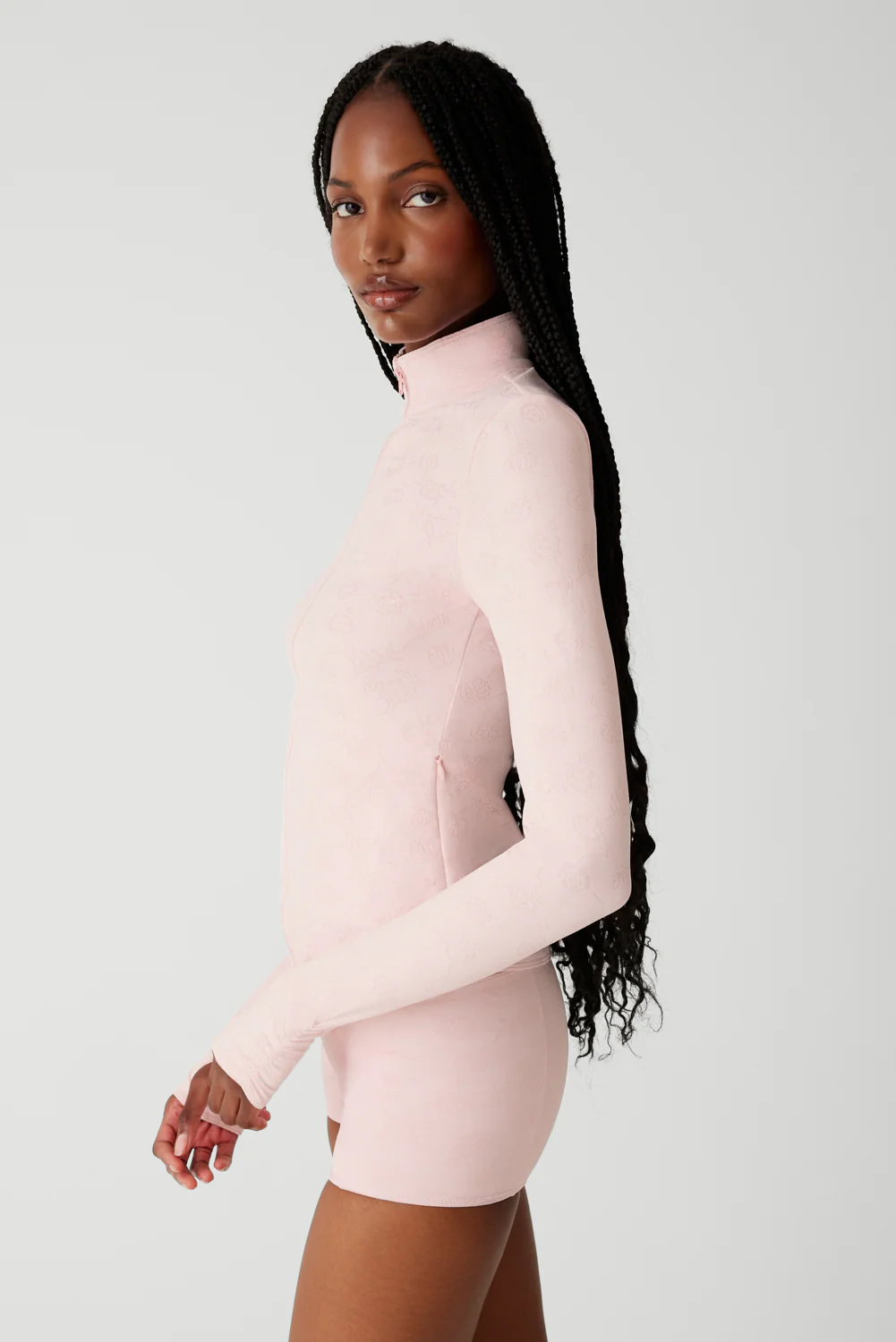 Renee Zip Up Jacket - Pink Petals - Image 4