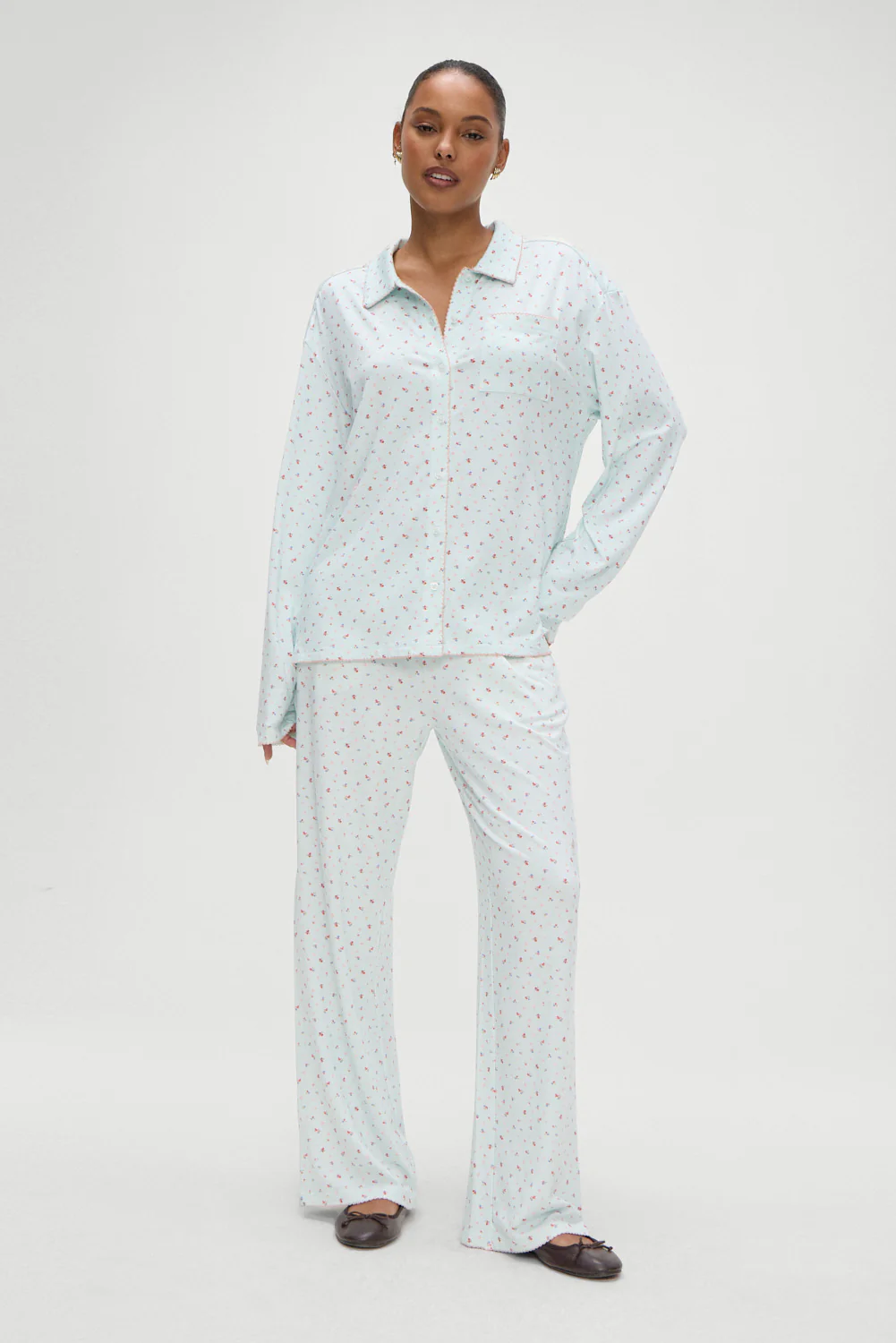 Rory Long Sleeve Sleep Shirt - Malibu Meadow - Image 4