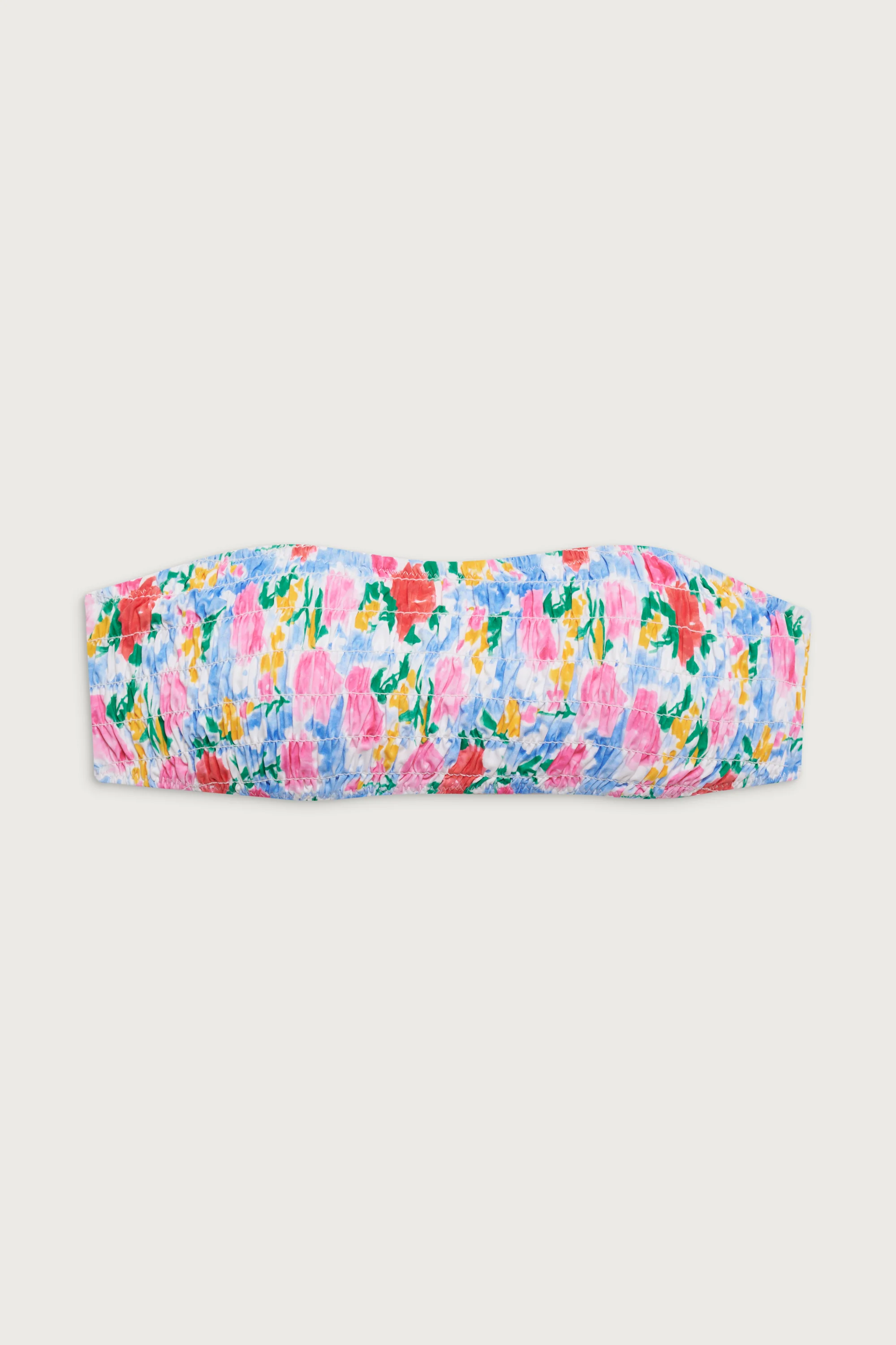 Rosabella Bandeau  Bikini Top - Painted Petals - Image 3