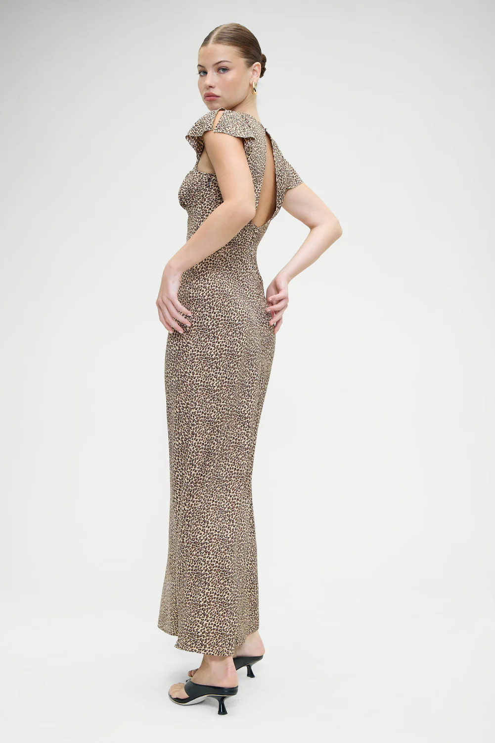 Rosalyn Maxi Dress - Baby Leopard - Image 4