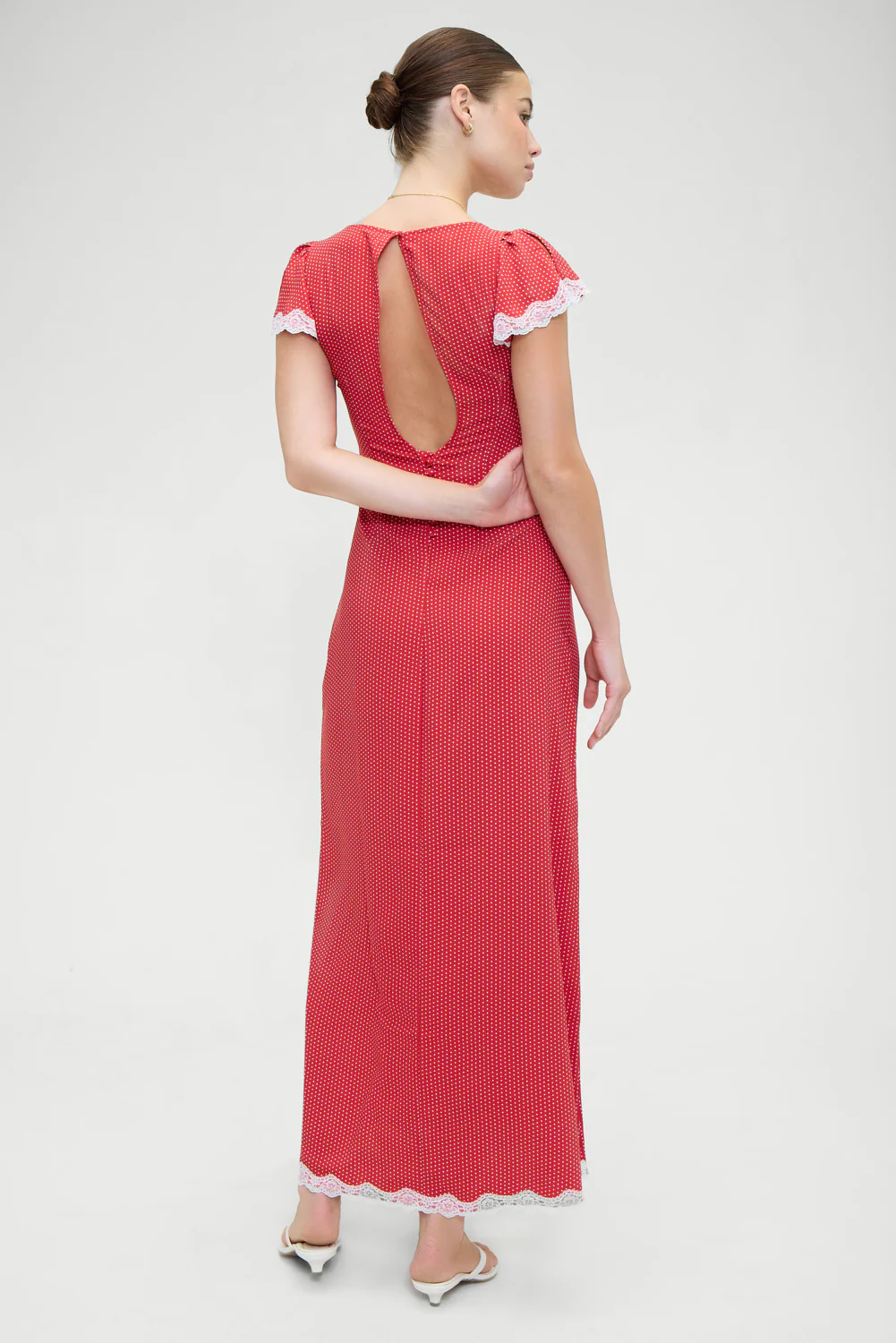 Rosalyn Polka Dot Maxi Dress - Ladybug - Image 2