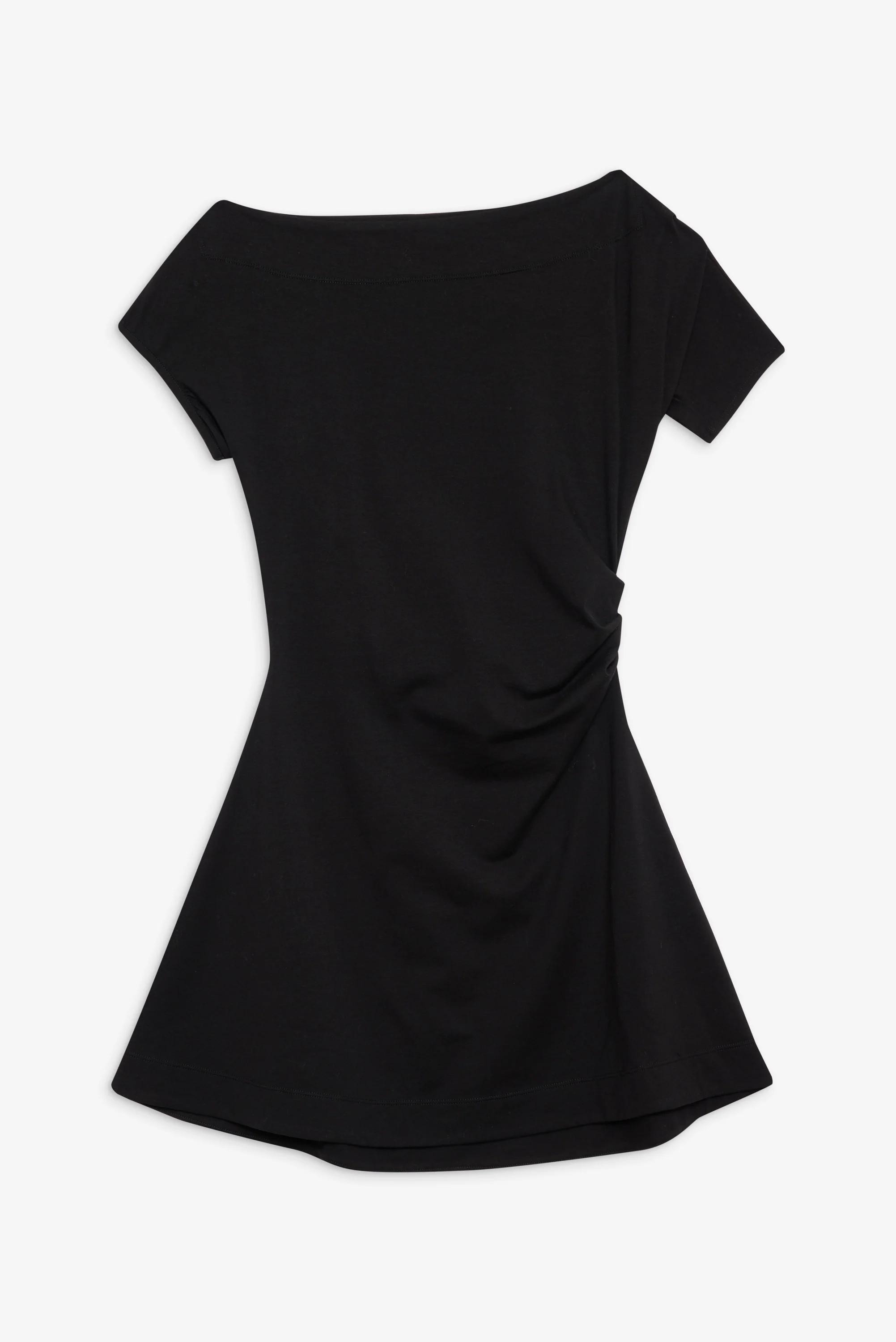 Roslyn Off Shoulder Mini Dress - Black - Image 3