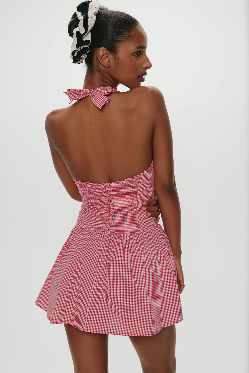 Scout Halter Cotton Mini Dress - Picnic Basket - Image 5