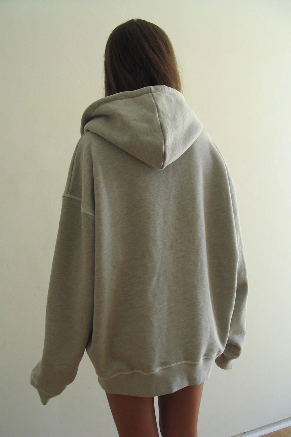 Slumber Zip Up Oversized Hoodie - Heather Grey - Image 4