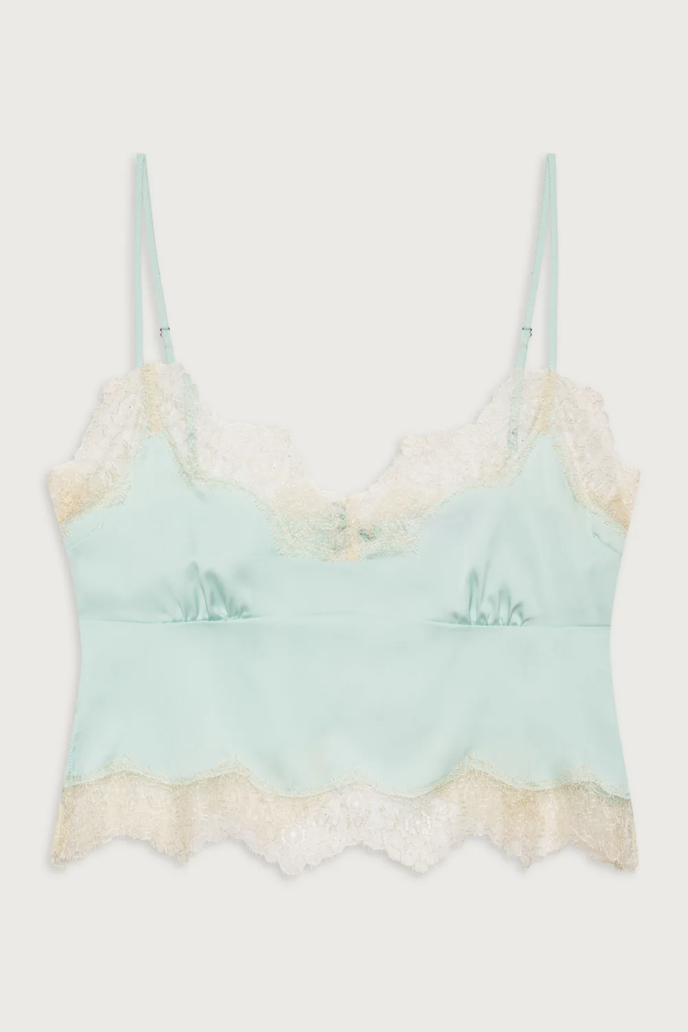 Snuggle Satin Camisole - Pistachio - Image 3