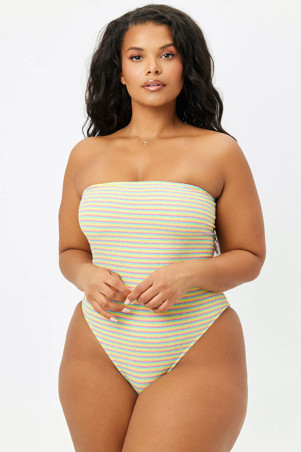 Stella Terry Strapless One Piece Swimsuit - Lovers Stripe Terry - Image 2