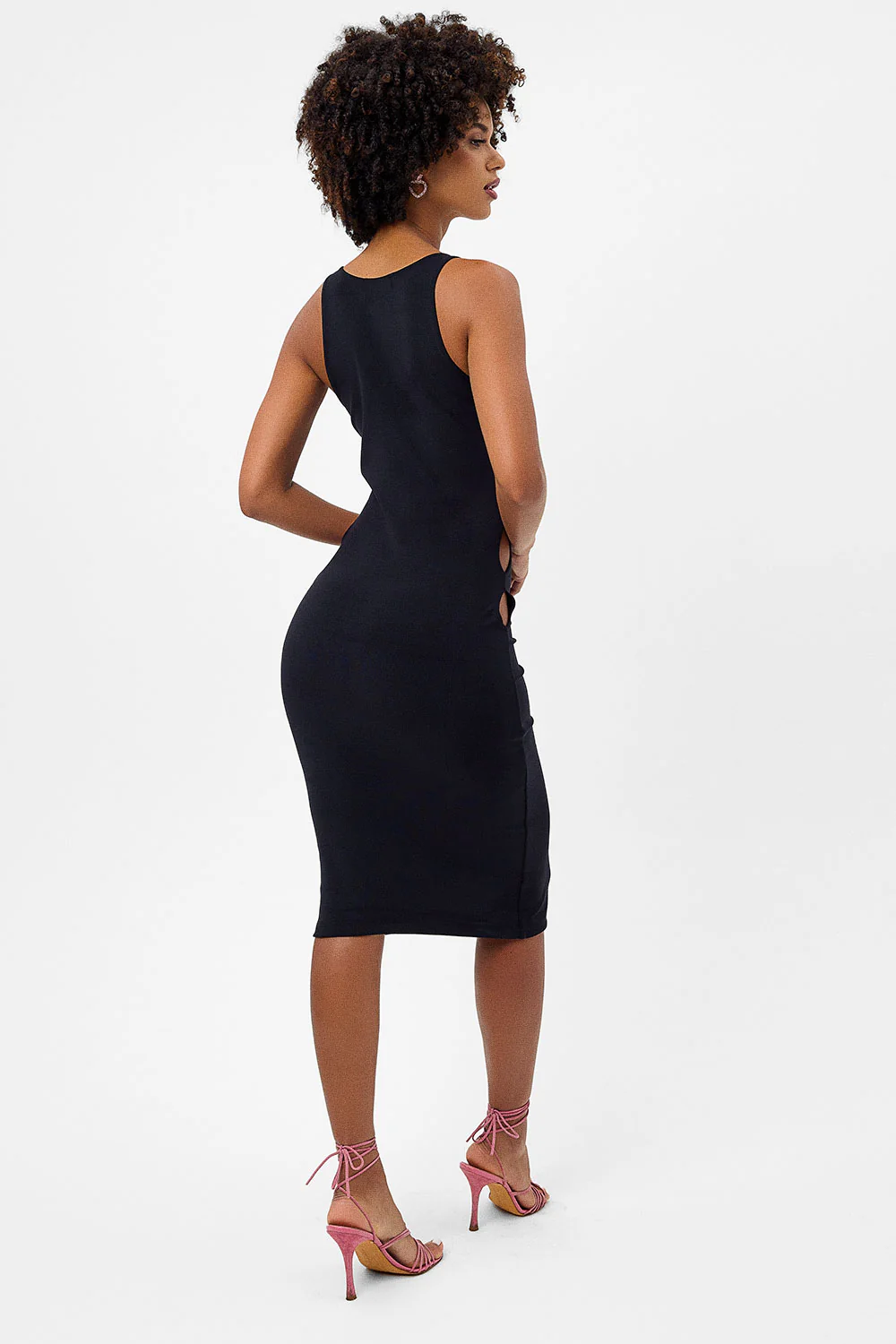 Sterling Terry Midi Dress - Black - Image 3