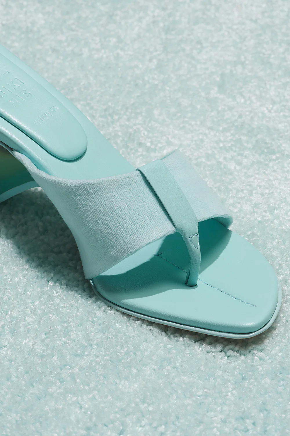 Surf Fin Heeled Sandal - Baby Blue - Image 5