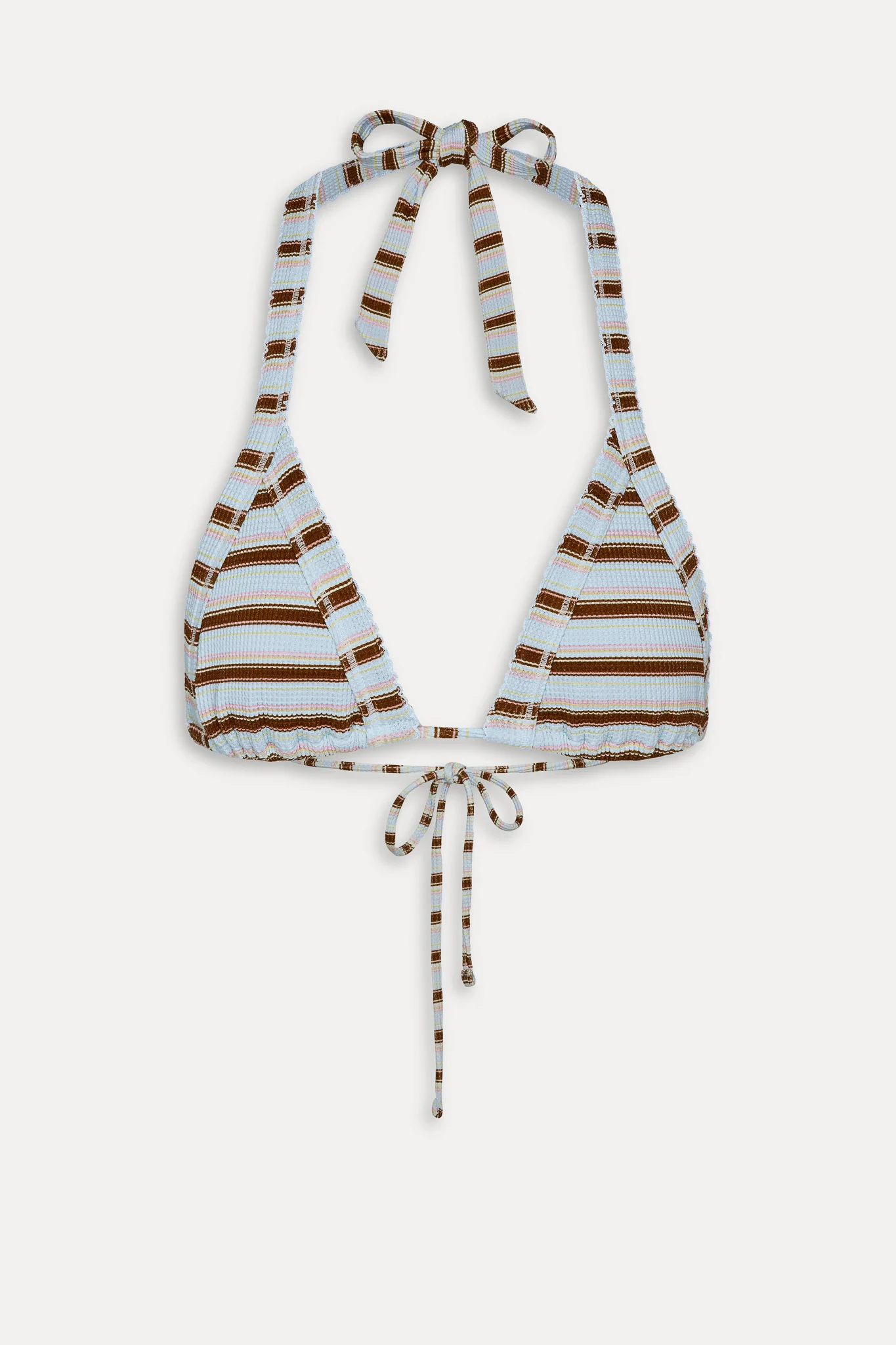 Taite Triangle Striped Bikini Top - Verona Stripe - Image 3