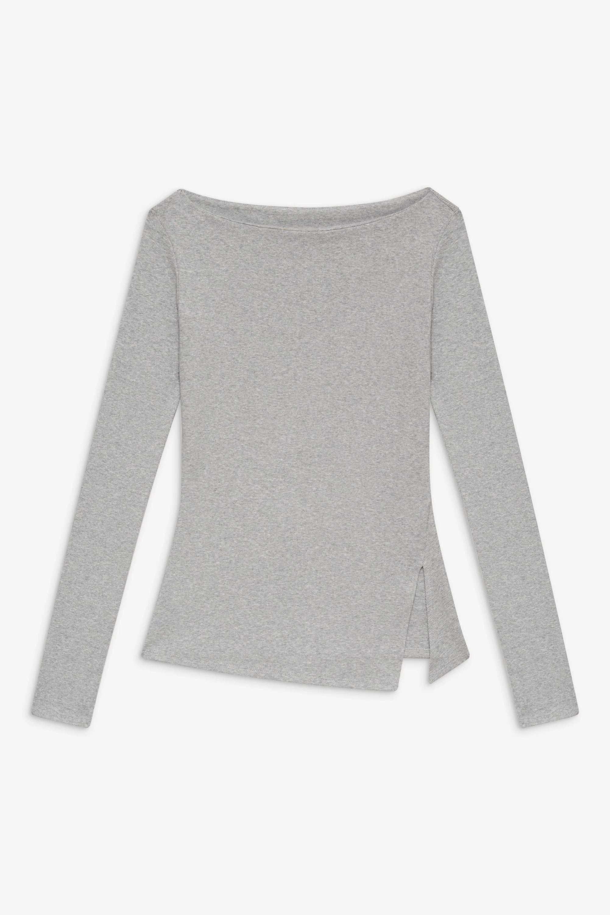 Talia Long Sleeve Shirt - Heather Grey - Image 3
