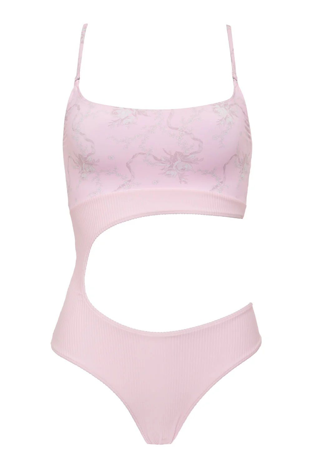 Thea Ribbed Cutout One Piece Swimsuit - Aurora - Image 5