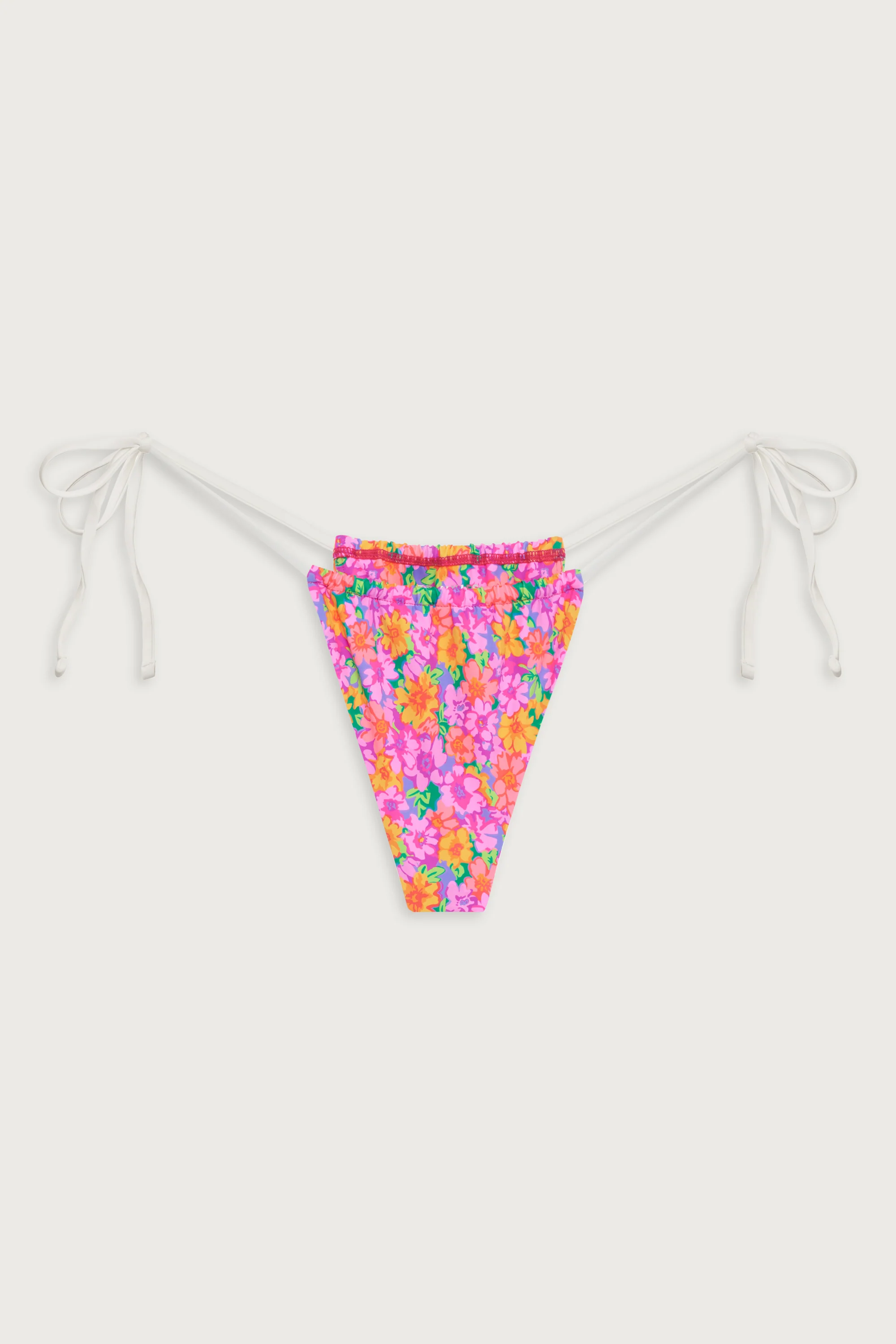 Tia Floral Skimpy Bikini Bottom - Daisy Pond - Image 3