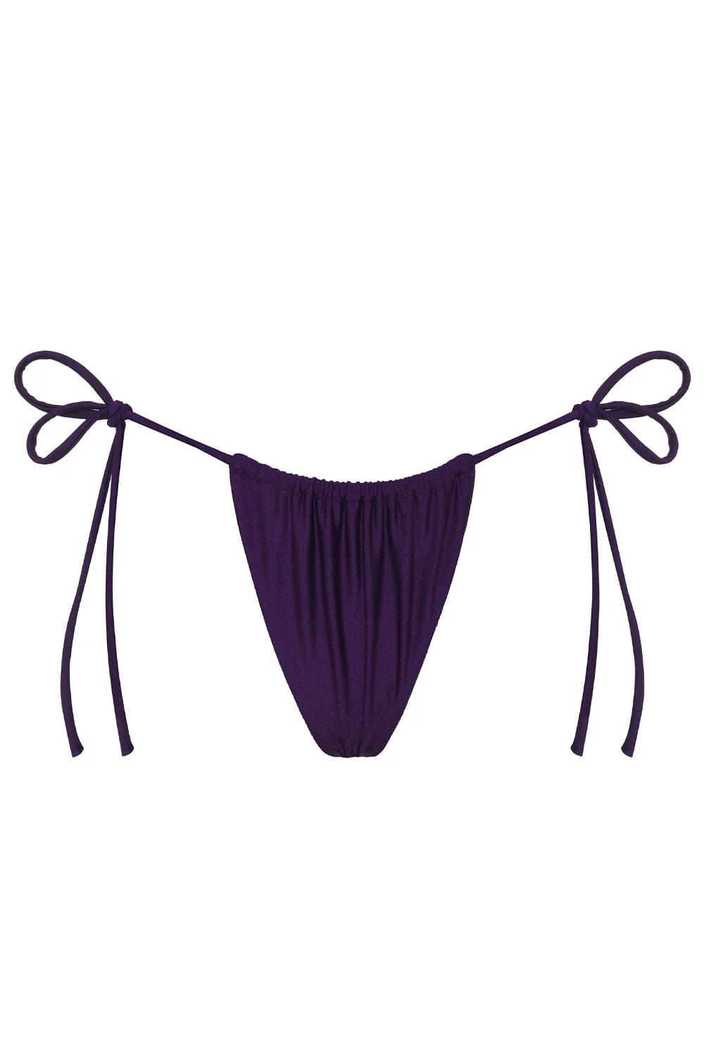 Tia Shine String Bikini Bottom - Candied Violet - Image 5