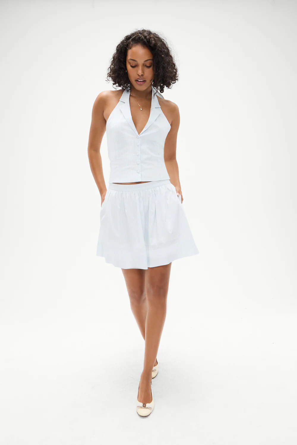 Tory Striped Skirt - Saltwater Stripe - Image 4