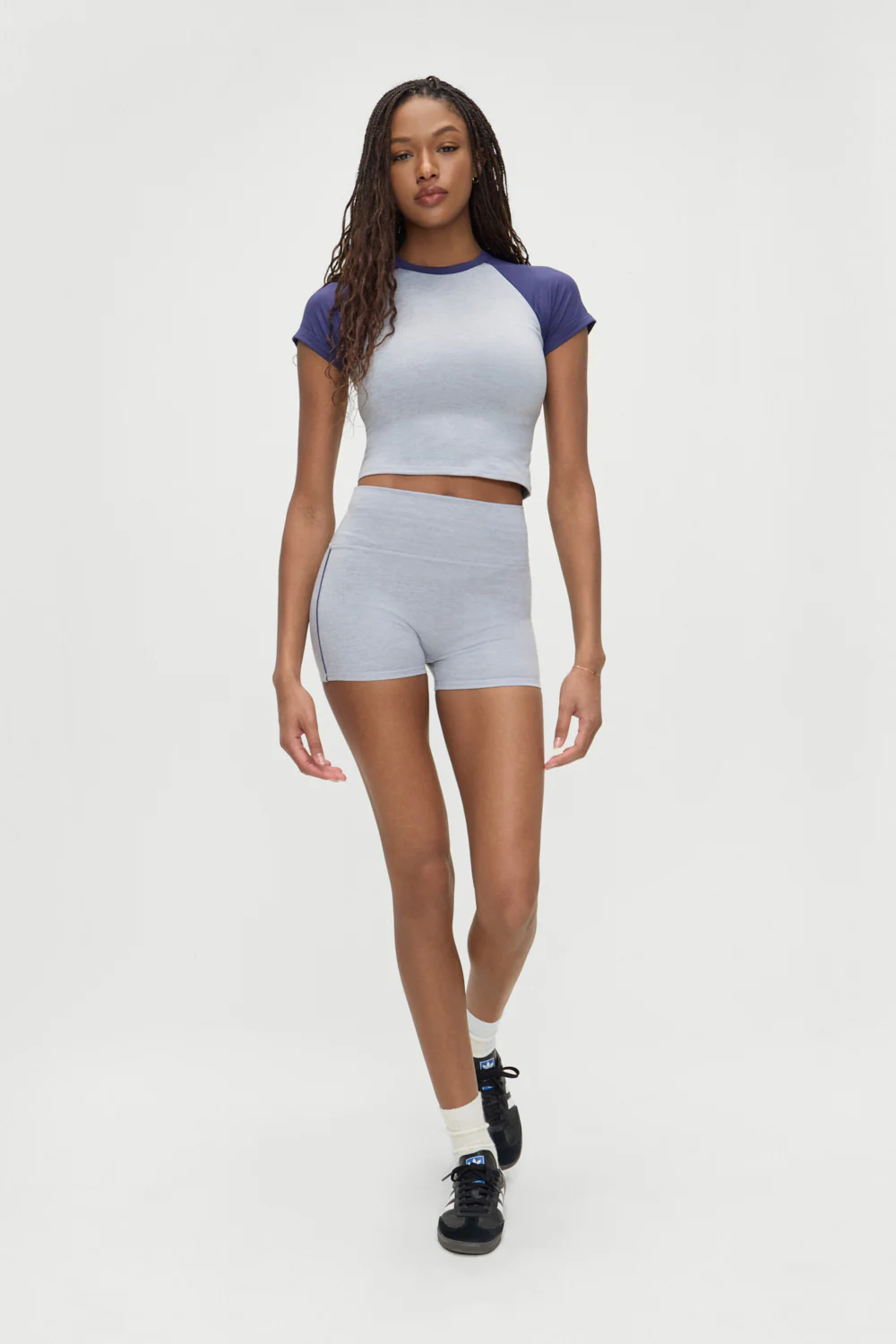 Track Star Yoga Shorts - Misty Morning - Image 5