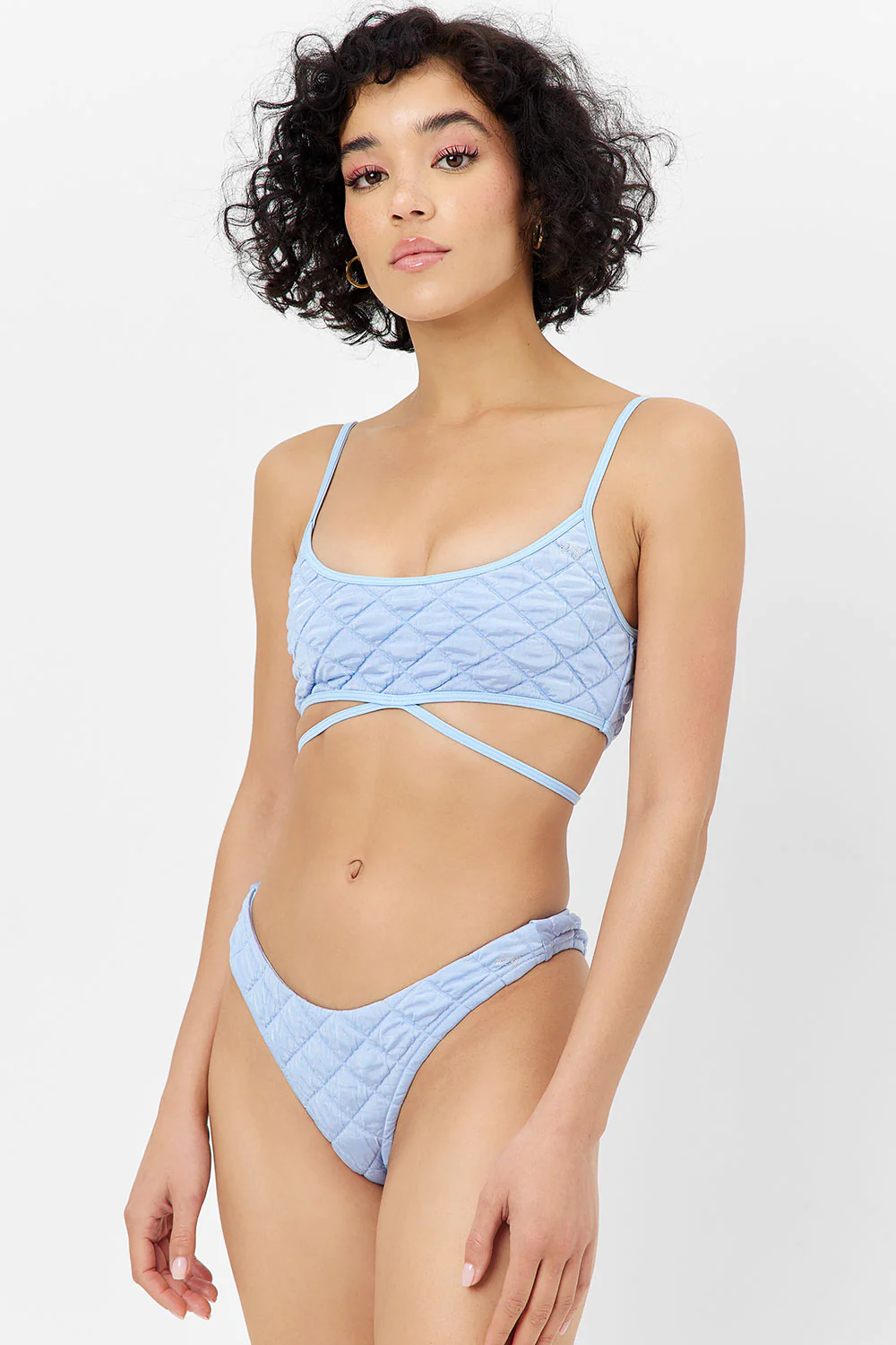 Waco Bralette Bikini Top - Baby Blue - Image 2