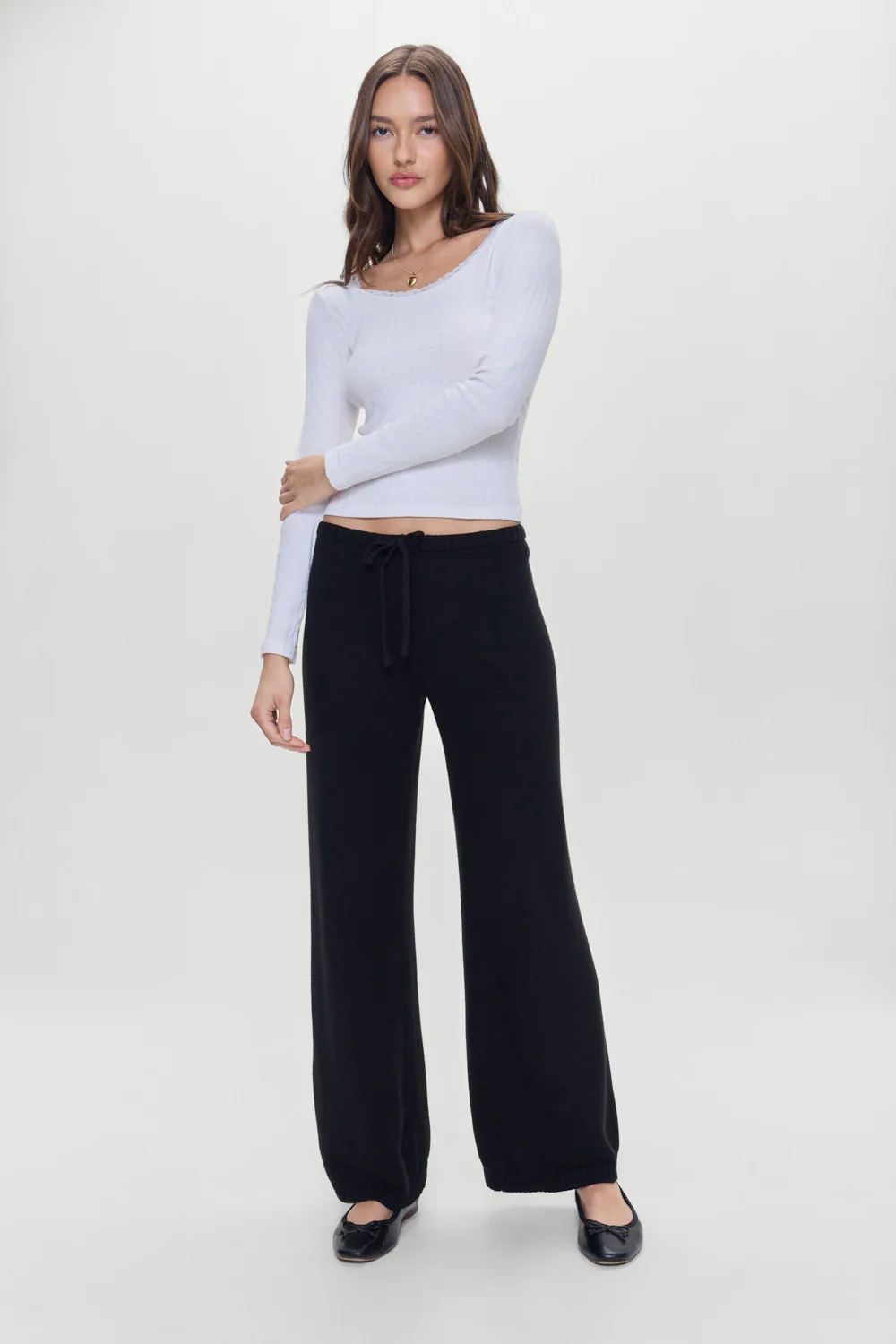 Wesley Knit Pants - Black - Image 6