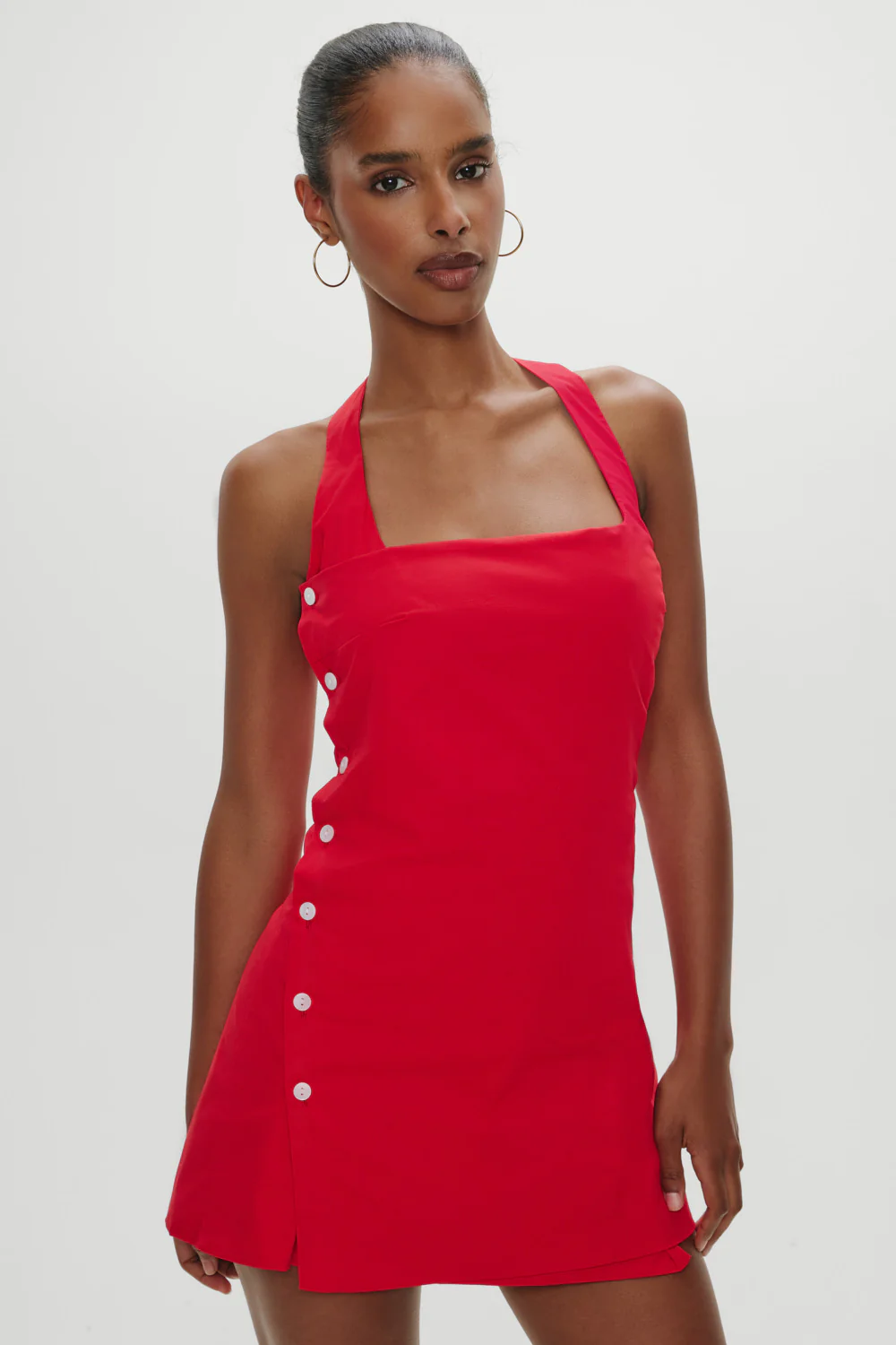 West Cotton Wrap Mini Dress - Barn Dance - Image 5