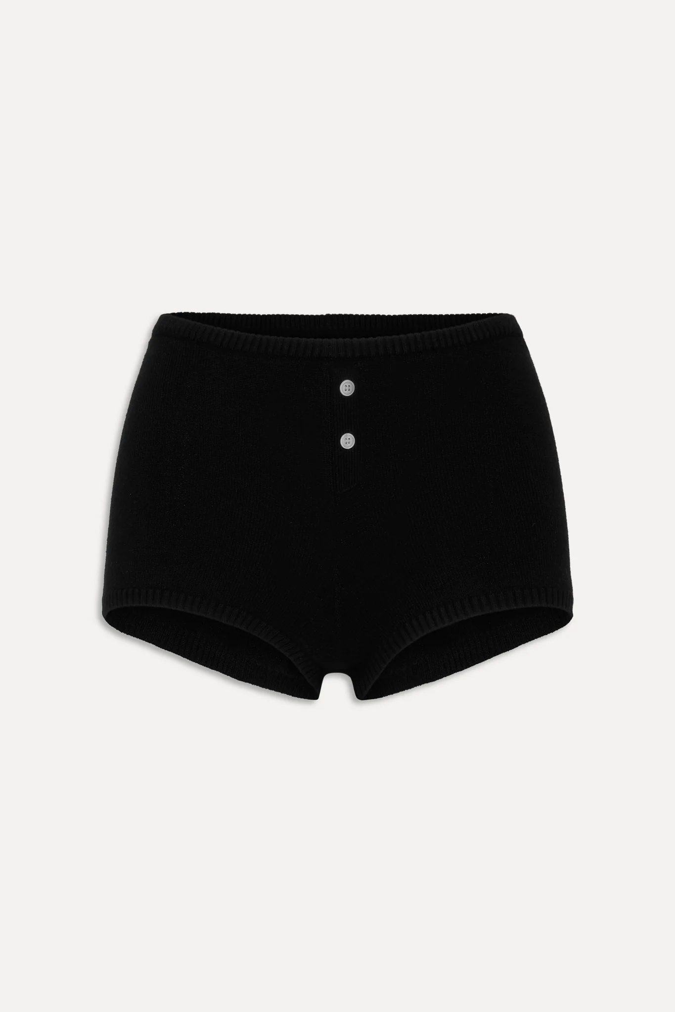 x BELLA HADID Bradley Knit Booty Shorts - Lone Star Black - Image 3