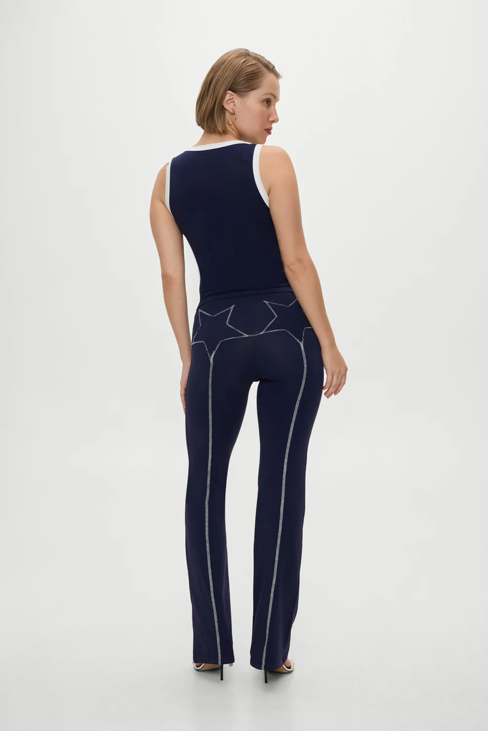 x BELLA HADID Dreamer Flare Pants - Lone Star Blue - Image 2