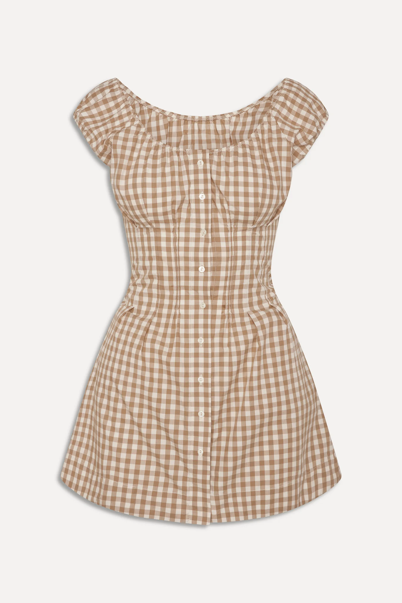 x BELLA HADID Mustang Mini Dress - Rodeo Gingham - Image 3