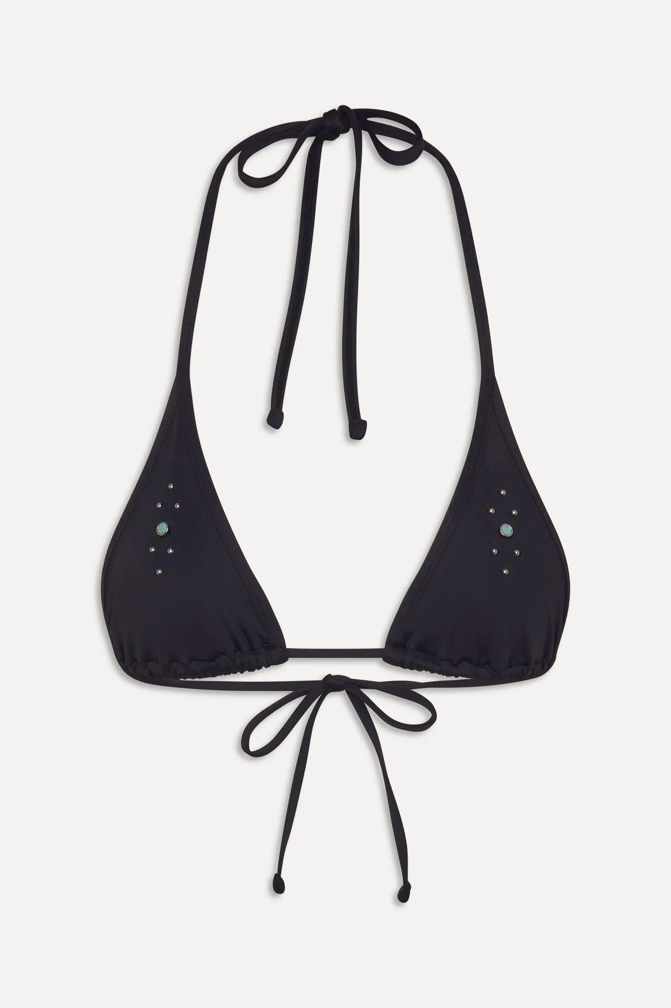 x BELLA HADID Paradise Halter Bikini Top - Lone Star Black - Image 3