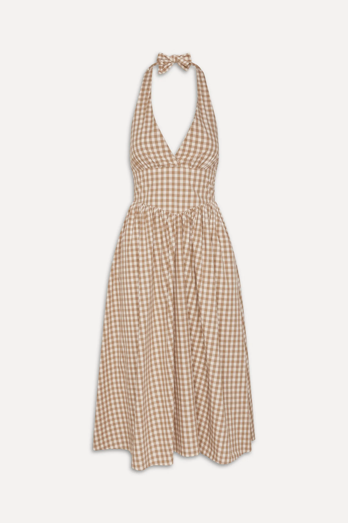 x BELLA HADID Prairie Midi Dress - Rodeo Gingham - Image 3