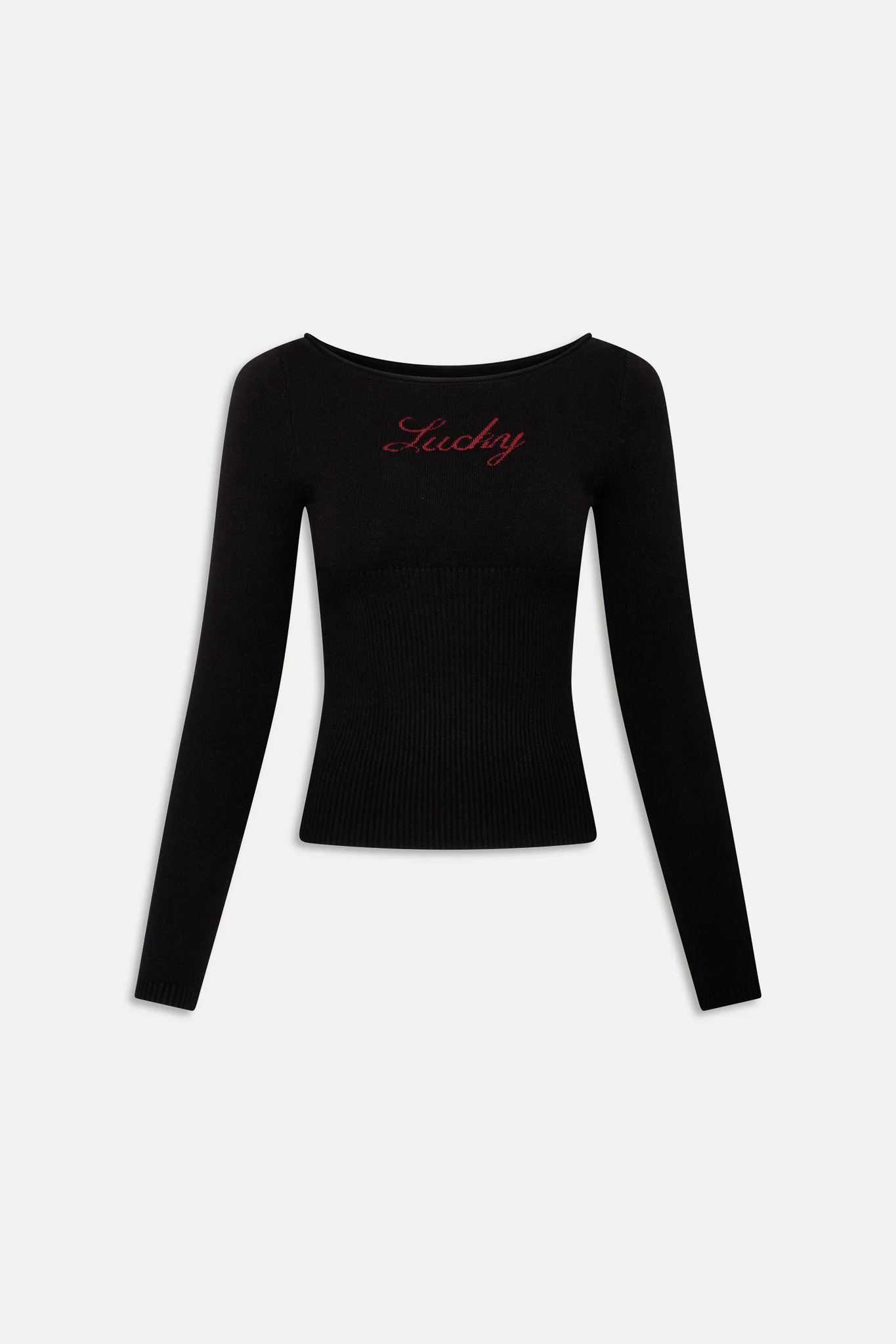 x BELLA HADID Theo Knit Sweater - Lone Star Black - Image 3
