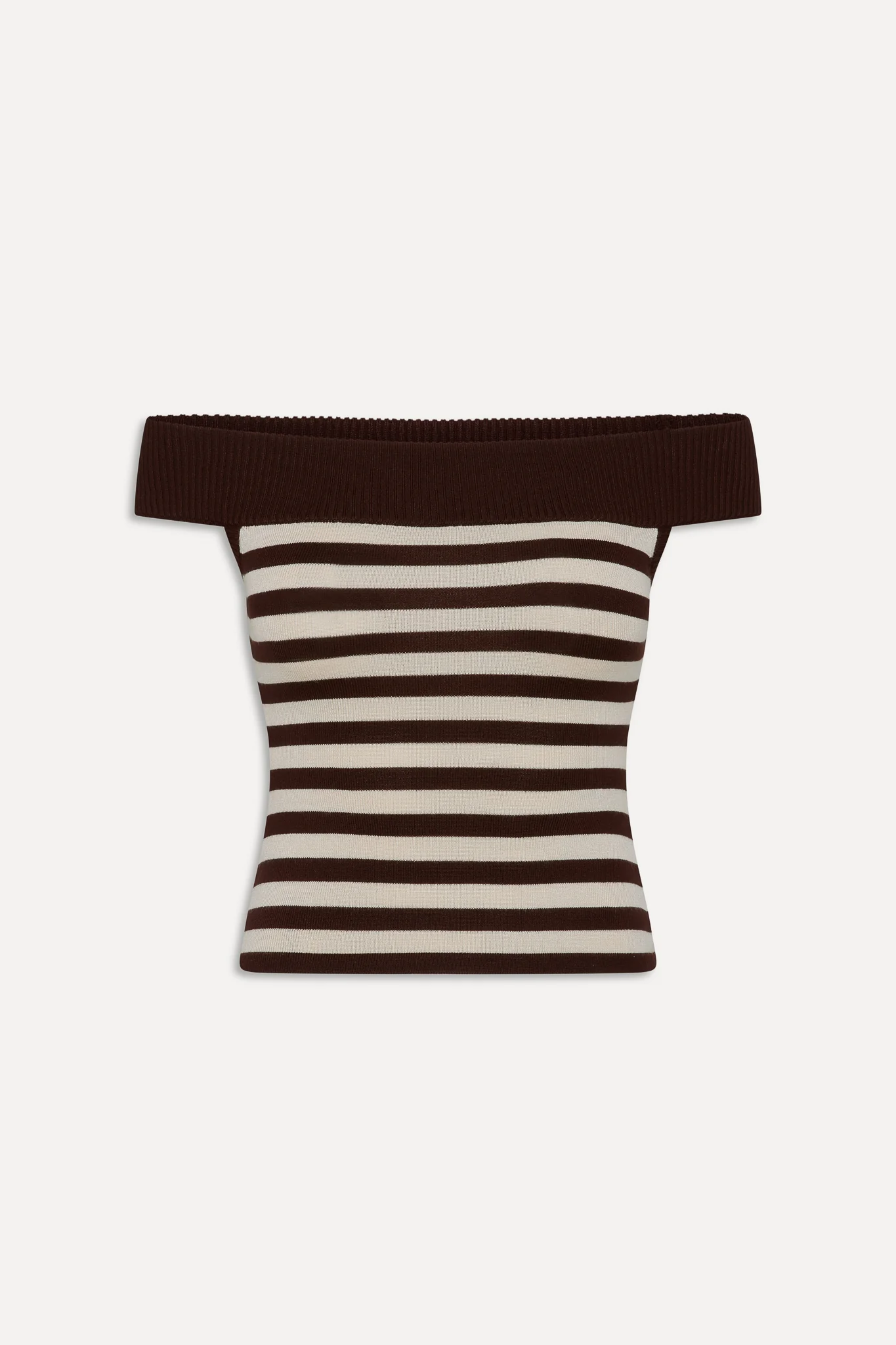 x BELLA HADID Tucker Knit Top - Cowboy Stripe - Image 3