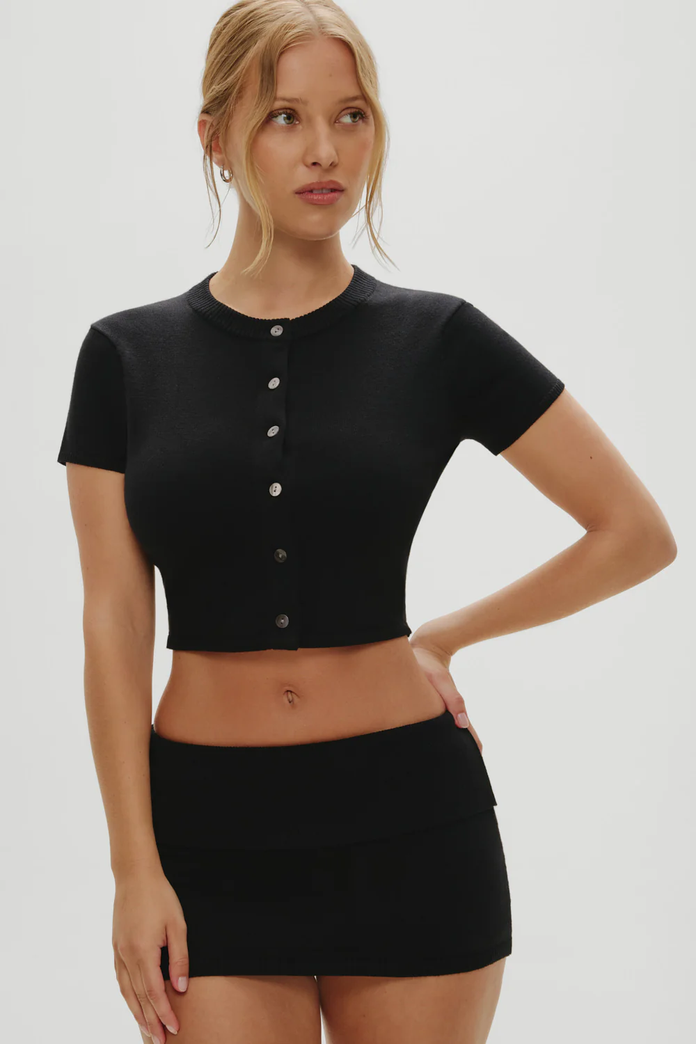x Khy Briar Cloud Knit Skirt - Midnight Serenade - Image 4