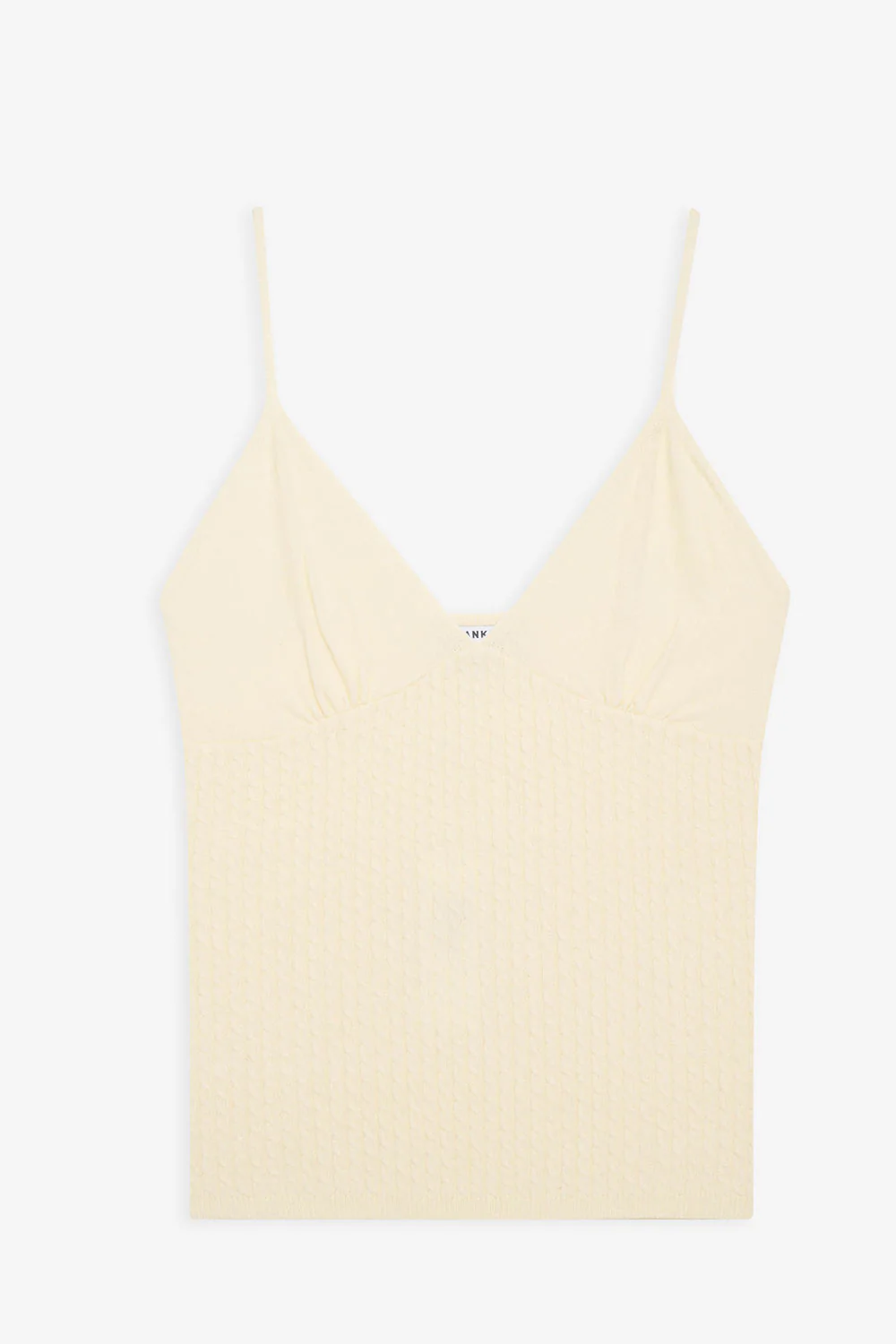 Xavier Cable Cloud Knit Camisole - French Vanilla - Image 2